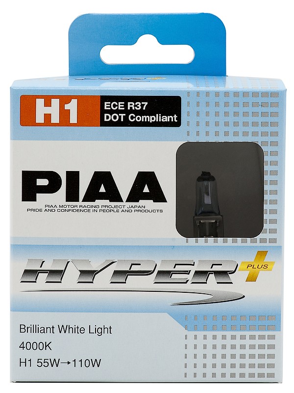 Halogens lamps PIAA HYPER PLUS (4000K)
